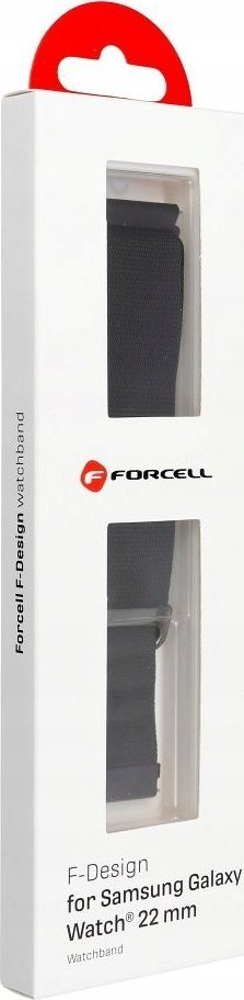 Rrip ore inteligjente Forcell F-Design FS05, 22mm, për Samsung Watch, i zi