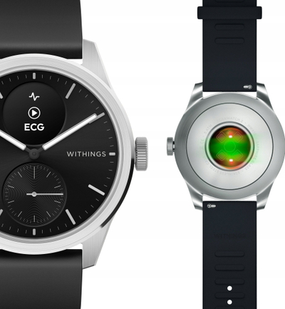 Ora e mençme Withings ScanWatch 2, 42mm, hibride, e zezë
