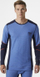 Bluzë termike Helly Hansen Lifa Merino Crewneck, merino, me mëngë t’gjata, blu XL