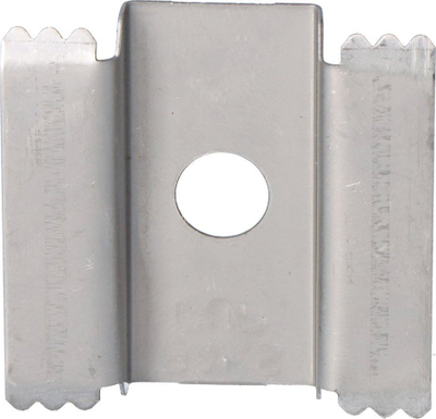 Rondelë tokëzimi BAKS 897303, për panel PUP, çelik inoks 1.4301, argjendtë