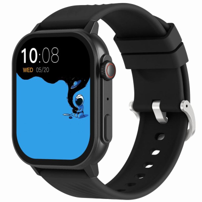 Ora e zgjuar Gravity GT15-1, ekran 2.04", Bluetooth 5.0, e zezë