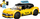 Set lodër LEGO Yellow Taxi 60487, ndërtim kreativ, e verdhë