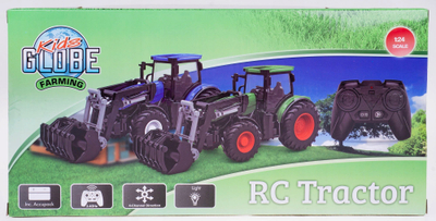 Traktor lodër me telekomandë Kids Globe Bull Dog, 2.4 GHz, 27 cm, jeshil
