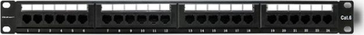 Patch panel Qoltec 54474, 24 porta RJ45, Cat 6 UTP, i zi