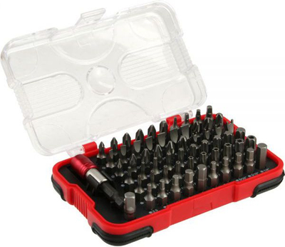 Сет бити InLine Tool 43035H, 62 парчиња, со пластична кутија, разнобоен