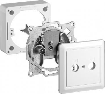 Prizë antene Wentronic Goobay 68851, 2 dalje, set kapak dhe kornizë, e bardhë