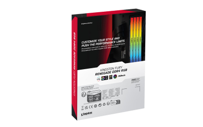 RAM Кингстон ФЈУРИ Ренегејд, 16GB DDR4, 4266MT/s, со RGB, црна