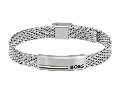 Byzylyk për meshkuj Hugo Boss Mesh 1580611, i argjendtë