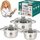 Set tenxheresh MG Home Moderno, 6 copë, çelik inox, për induksion