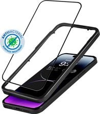 Xham mbrojtës Crong 3D Armour Glass, antibakterial, për iPhone 14 Pro Max, transparent
