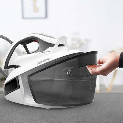 Gjenerator avulli Tefal Express Power, rezervuar i madh uji, funksion avulli vertikal, i bardhë