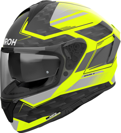 Helmetë integrale Airoh Spark 2 Zenith, e zezë neon mat, madhësia S
