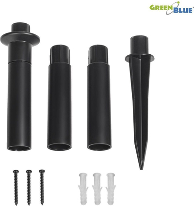 Lampë kopshti diellore GreenBlue GB123, LED, formë sfere, e bardhë
