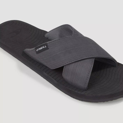 Sandale për burra O'Neill Koosh Cross Over Bloom Slides, shollë EVA, slip-on, gri e errët