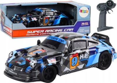 Makinë me pult LEAN TOYS 1:18, rrota gome, 23 cm, blu