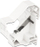 Mbajtës Keystone DeLOCK 86232 për shina DIN, i zi
