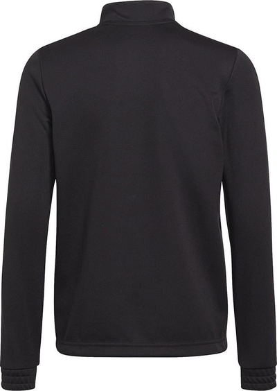 Bluza sportive për kalamaj Adidas Entrada 22 Jr H57547, poliester, me zinxhir, e zezë