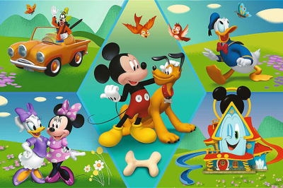Puzzle Trefl Mickey Mouse Super Shape XXL, 60 copa, 60 x 40 cm, shumëngjyrësh