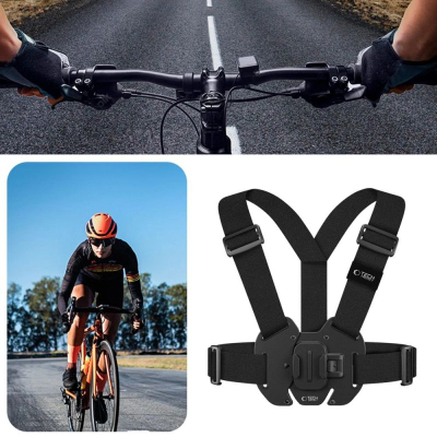Mbajtëse gjoksi për kamera Tech-Protect GA100, për GoPro DJI, e zezë