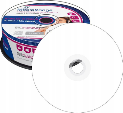 Disqe bosh MediaRange MR224 CD R, 700MB, 80 minuta, 25 copë