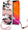 Kapak telefoni Guess GUHCP13XKCABPI për iPhone 13 Pro Max 6.7", hardcase me rrip, rozë camo