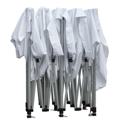 Tendë kopshti Cressen me 4 mure 3x6x3,4H (HM21099.01), argjendtë/ bardhë