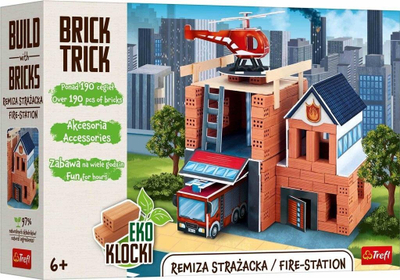 Set ndërtimi Trefl Brick Trick XL Stacion Zjarri, mbi 190 copa, 6+