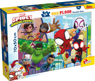 Puzzle për dysheme Lisciani Marvel Spidey Maxi Floor, 24 copa, 70 x 50 cm, shumëngjyrësh