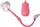 Кукла бебе Leantoys Baby Doll, со звук, со додатоци, розова и бела