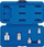 Set çelësash me kokëza King Tony 78106, 6 copa, drive 1/2" 1/4" 3/8" 3/4"