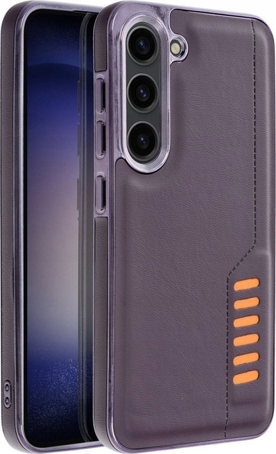 Kapotë Milano për Samsung Galaxy A35 5G, mbrojtëse silikoni, e hollë, vjollcë e errët