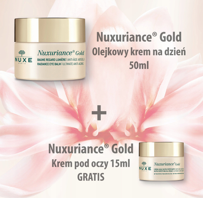 Set për kujdes fytyre Nuxe Nuxuriance Gold, krem vaj 50ml, balsam sysh 15ml, kundra rrudhave