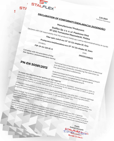 Покривна плоча за полица РЕК 19" Стандард, 5U, сет 10 парчиња, црна