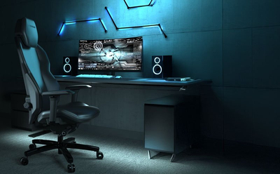 Karrige gaming Quersus ICOS 2.3, shpinore 140°, mban 150 kg, e zezë