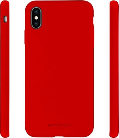 Maskë telefoni Mercury Silicone Case për Apple iPhone 7 8 SE 2020 SE 2022, silikon i butë, ultra e hollë, e kuqe
