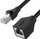 Kabllo zgjatues Ethernet Unitek C1896BK-2M, RJ45 M-F, Cat.6 STP, 2m, i zi