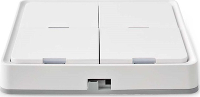 Çelës muri smart ZigBee Tuya, 4 butona, pa tela, i bardhë