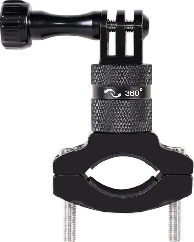 Mbajtëse timoni biçiklete Hurtel për kamera sportive GoPro, e zezë