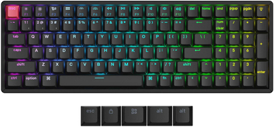 Tastierë mekanike Keychron K4X J1, 96 taste, RGB, gri
