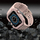 Rrip ore Hurtel Protect Strap Band për Apple Watch 41 40 38mm, kasë mbrojtëse e blindume, rozë