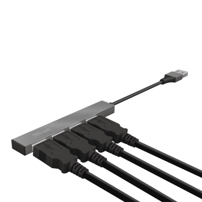 USB Hub Halyx Aluminium, 4 porte, e zezë