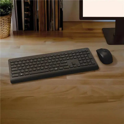 Komplet tastierë dhe maus Microsoft Wireless Desktop 900, pa kabëll, i zi
