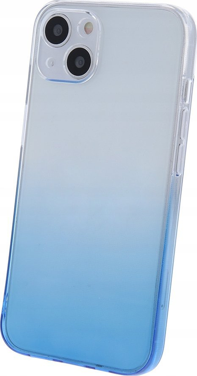 Kapak Ombre për Samsung Galaxy A14, TPU 2mm, transparent me gradient blu