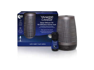 Set aromatik për shtëpi Yankee Candle, shpërndarës arome + rimbushje Calm Night 14 ml