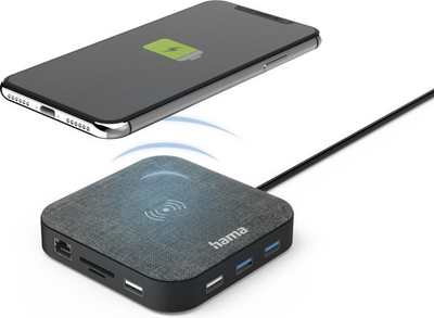 Hub USB-C Hama CONNECT2QICHARGE, WiFi, 12 porte