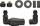 Set valvul termostatike radiator Vario Term Vision, treaksiale majtas PEX 16 mm, dark structural graphite