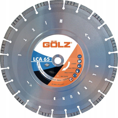 Disk diamant Gölz LCA 65, 350mm, Ø25.4mm, gri