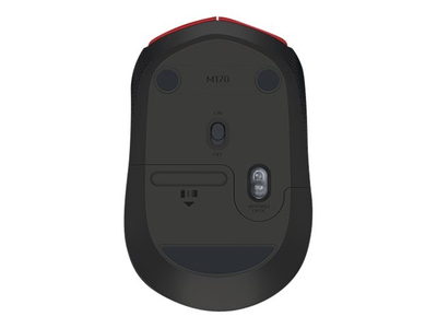 Maus Logitech M171 - Wireless, e zezë/kuqe