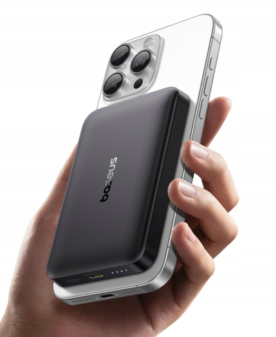 Karikues portativ Baseus Qi2, 10000mAh, wireless 15W PD 22.5W, magnetik