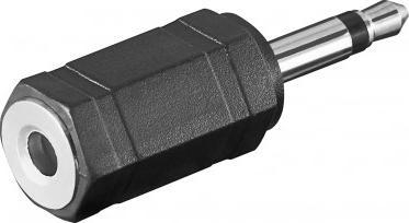 Adapter audio Goobay A 176, 3.5mm Jack mashkull në femër, i zi